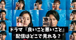 「良いこと悪いこと」の配信サイトは?ネトフリやアマプラで見ることは可能?